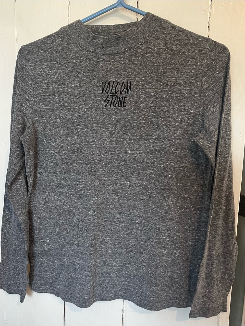 Volcom Gray Heather Long Sleeve Crew Tee